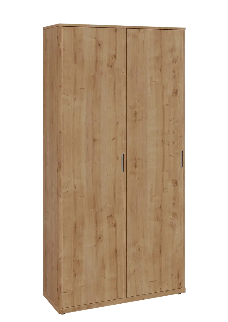 KSR6-81 L skříň šatní, 2x výsuvné ramínko, 2053x1022x400 mm, provedení levé, dub lite